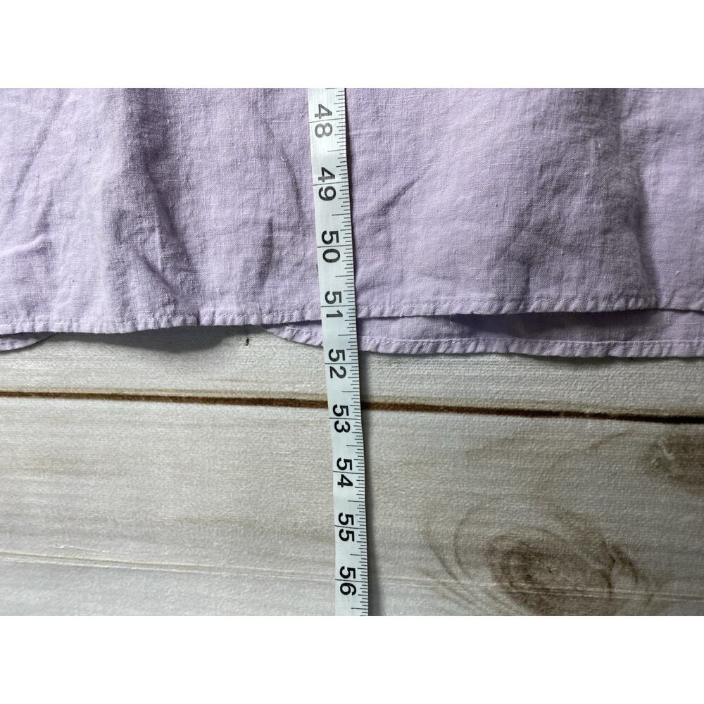 SUNDANCE Dress Womens M Purple Sleeveless Button Back Pintuck Cottagecore Boho - Picture 7 of 11